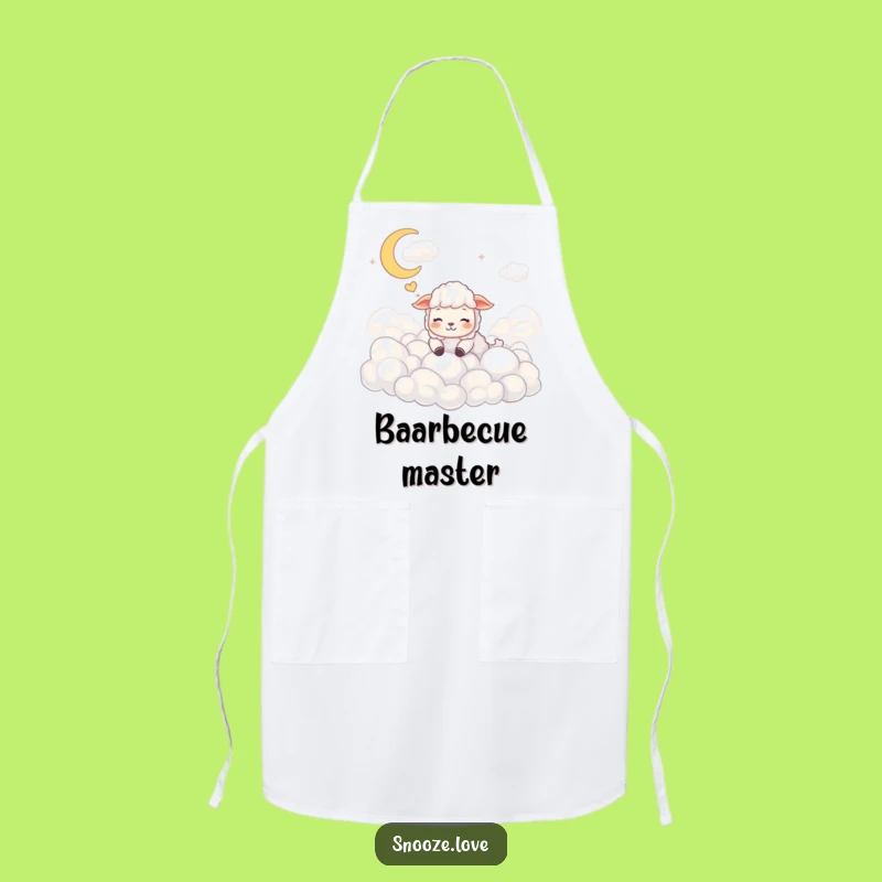 Funny Sheep Apron: Cook with Dreamy Delight Funny Gift
