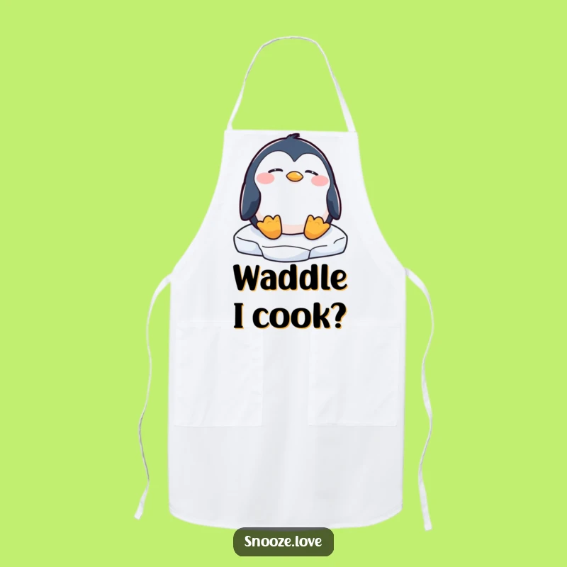 Funny Penguin Apron: Cook with Arctic Coolness Funny Gift