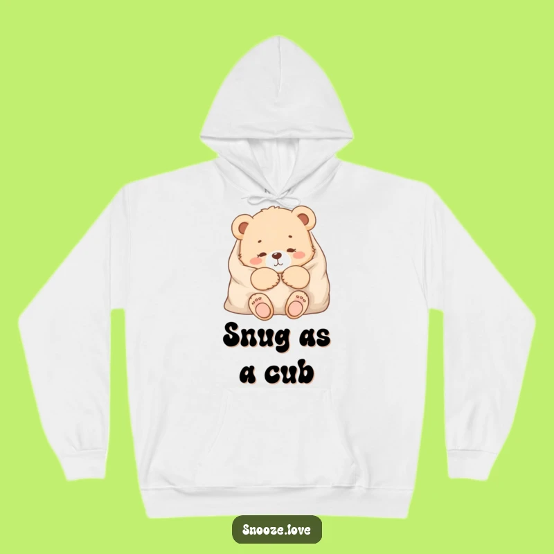 Cozy Bear Cub Hoodie: Ultimate Warmth and Funny Cuteness Funny Gift