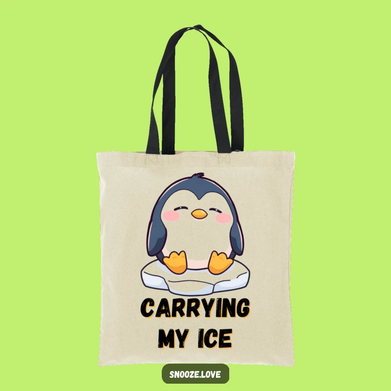 Funny Penguin Tote Bag: Carry Your Day with Arctic Cool Funny Gift